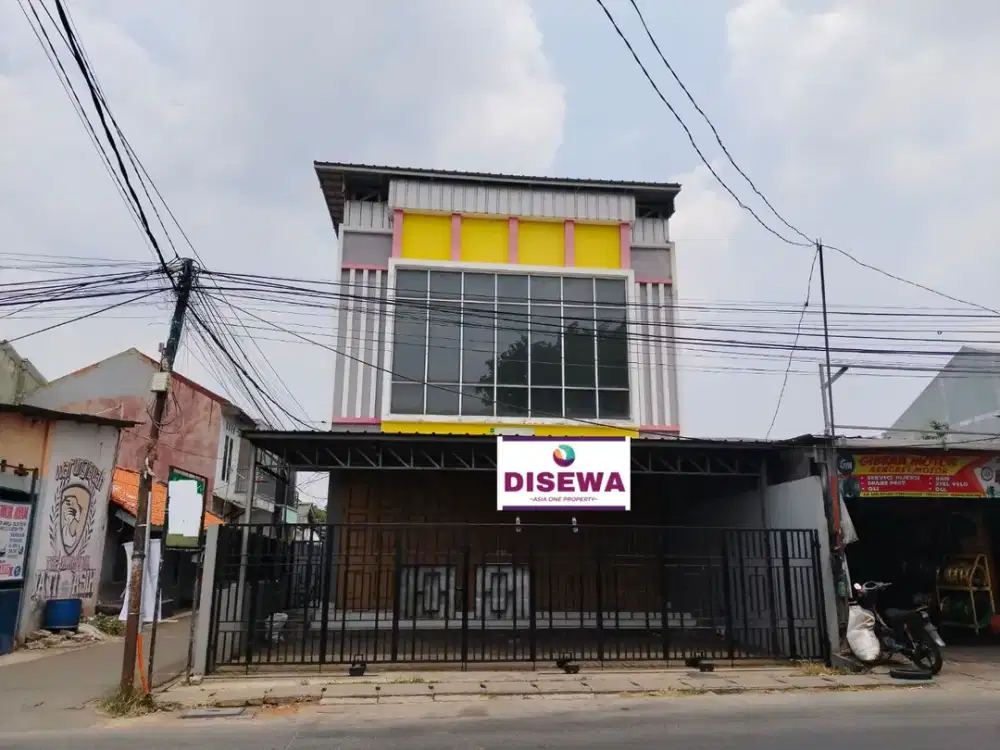 Disewakan/ Dijual ruko 2½ lt di Jatiasih, Jatirasa, Bekasi Selatan