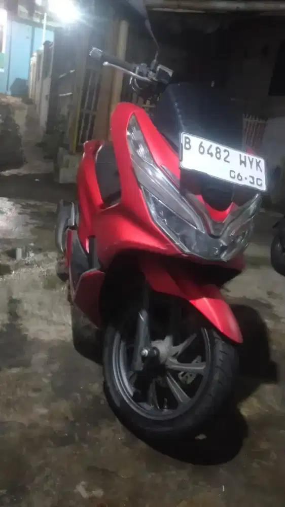 PCX 2020 merah plat jakarta