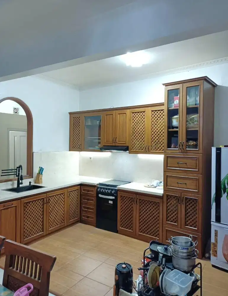 Kitchen set full kayu jati