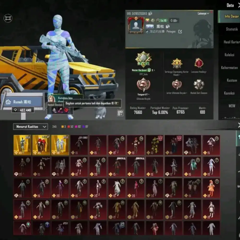 JUAL BELI AKUN PUBG MOBILEE