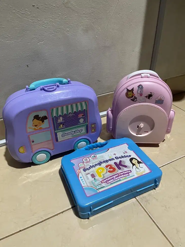 (GRATIS) mainan koper koperan anak peremuan