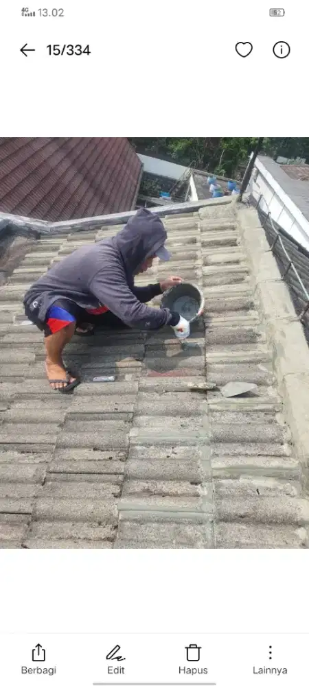 atap bocor di renovasi