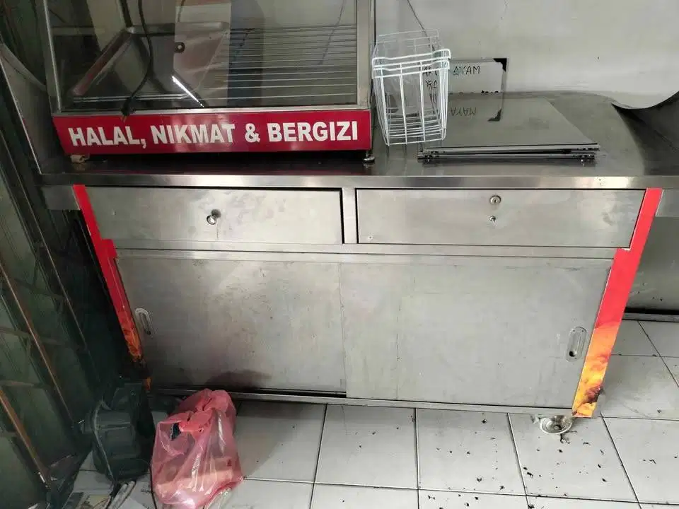 Etalase Full Stainless fried chicken