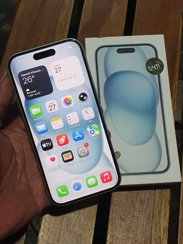 Iphone 15 blue 128 gb ibox