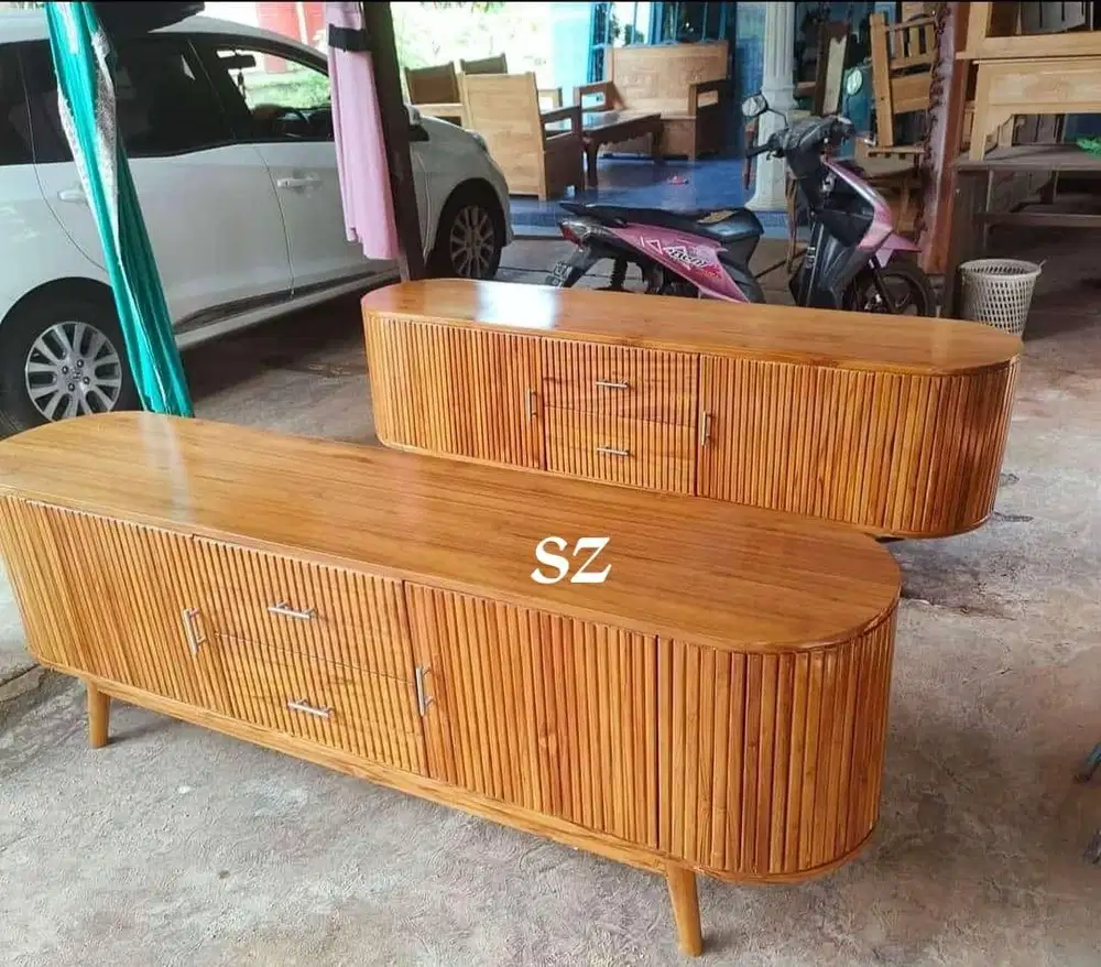 Buffet diswar retro kayu jati