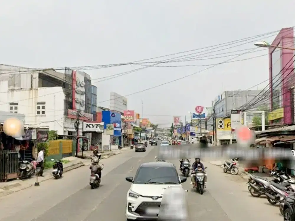 Tanah kosong bonus bangunan di pinggir jalan raya jatiwaringin bekasi LT.1000m SHM