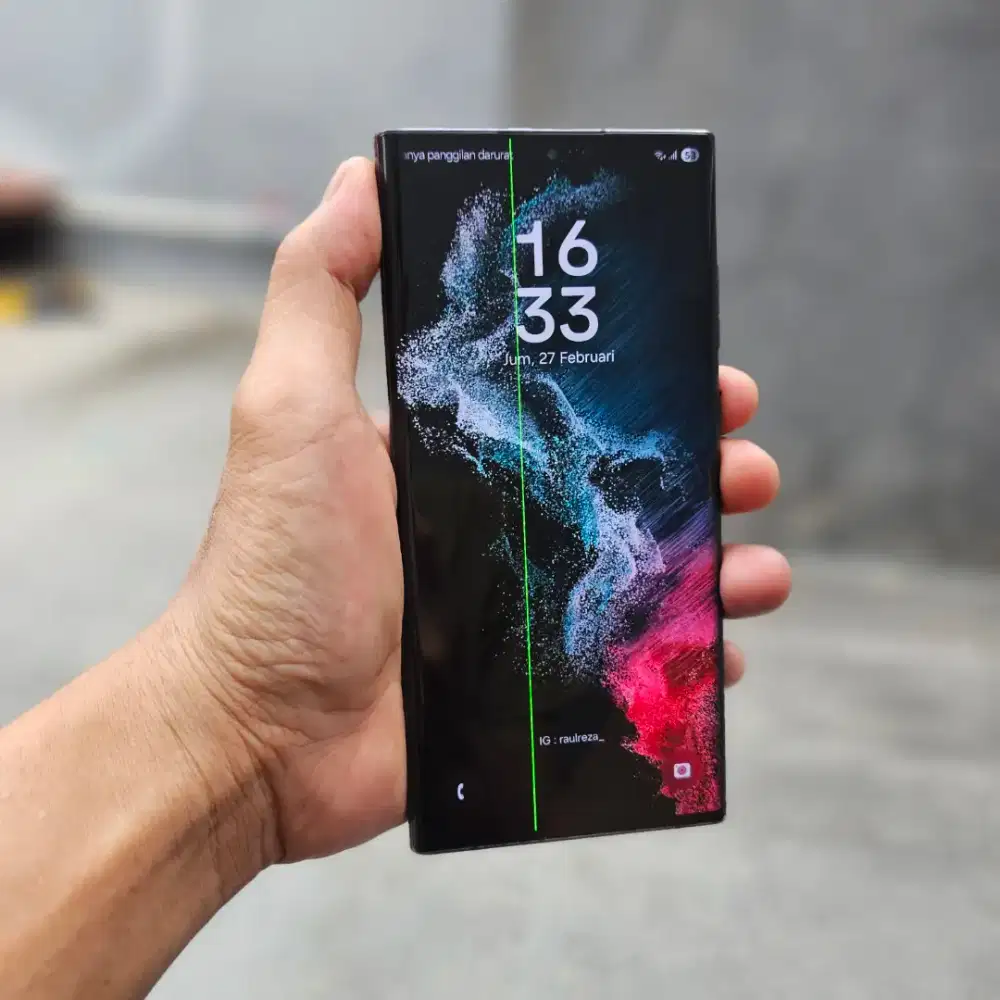 SAMSUNG GALAXY S22 ULTRA 5G SEIN 8/128 GB MINUS GARIS FUNGSI NORMAL