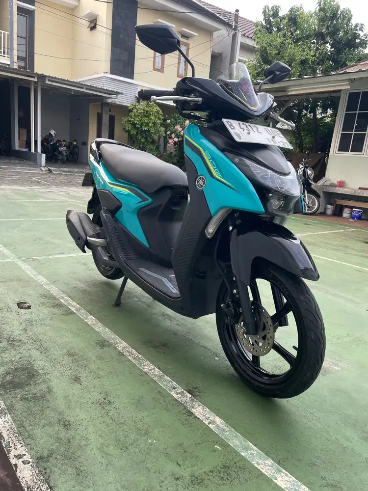 Dijual Yamaha Gear 125 tahun 2022 low KM pajak panjang. Kondisi mulus!