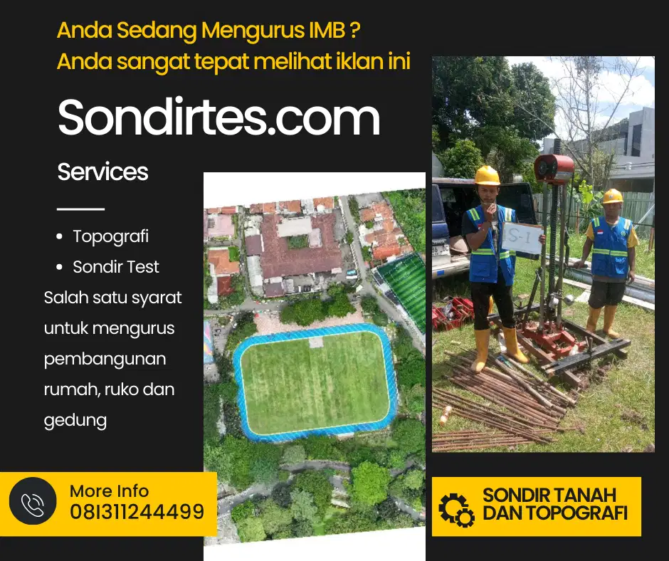 JASA SONDIR & BORING TEST PROFESIONAL – JAKARTA BARAT ️