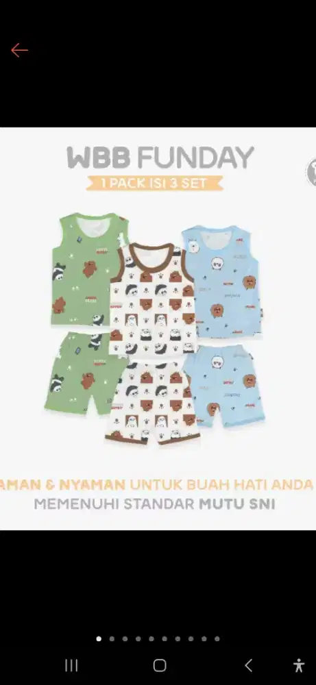 Setelan kutung brand fluffy