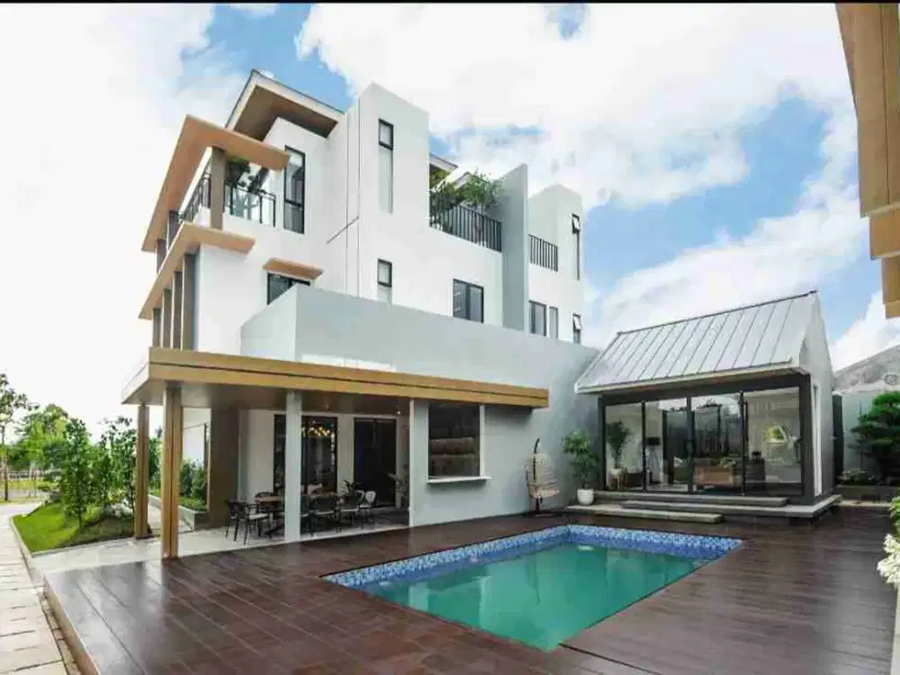 3 lantai private kolam renang bisa cicil ke developer