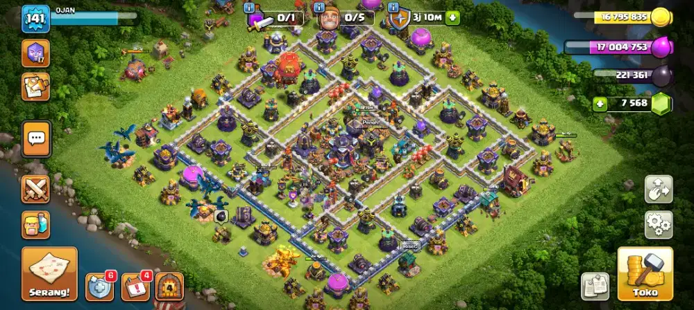 Akun Game COC Town Hall 15 100% Aman
