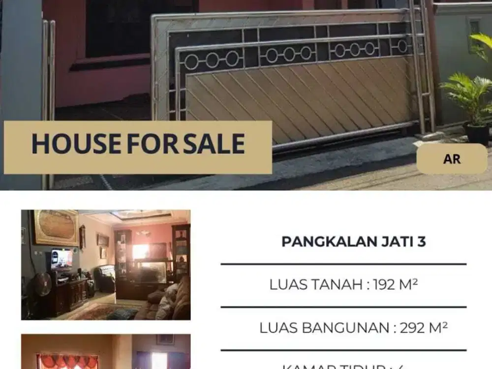 Pangkalan jati, Jakarta Timur, mewah, murah, siap huni, asri