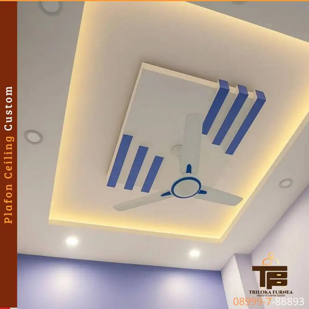 Jasa Plafon Drop Ceiling custom bisa request desain