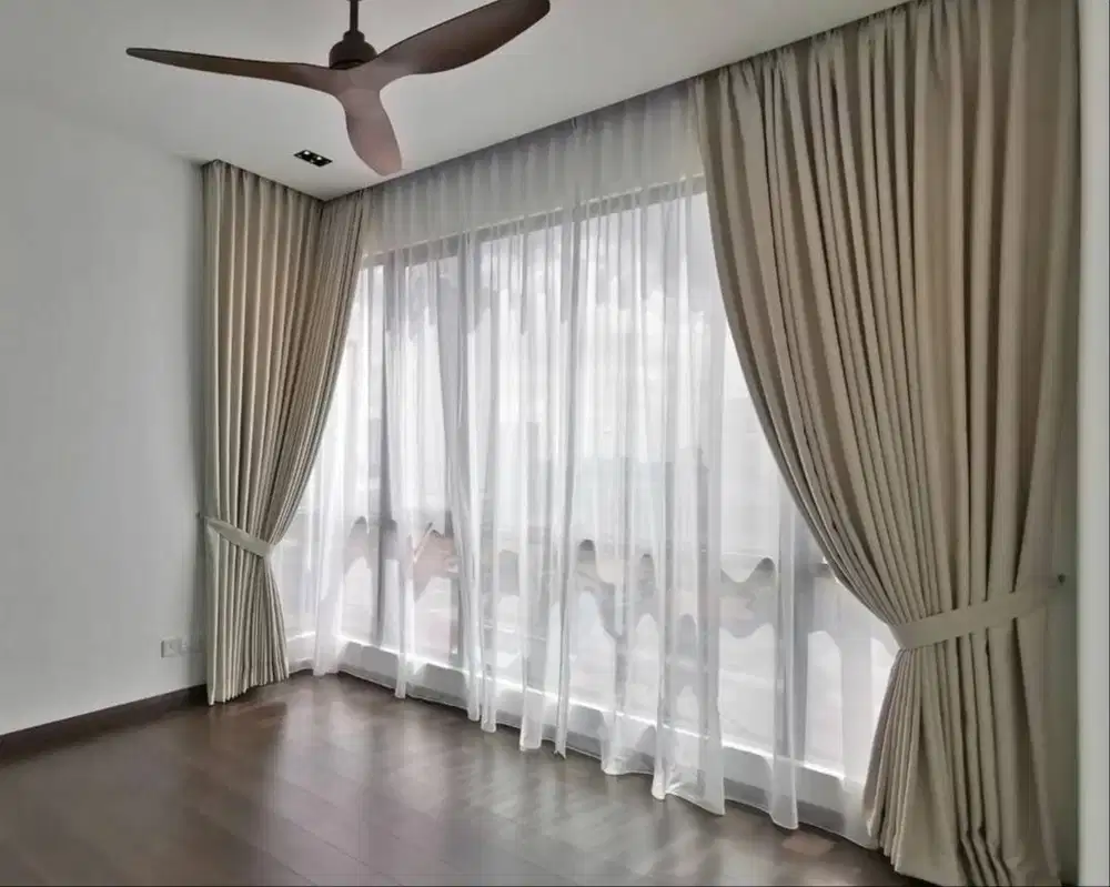 Beli Gorden Blackout Pasang Skat Klinik Hordeng Pintu Gordyn Vitrase