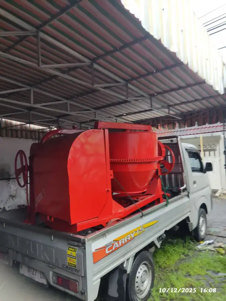 Molen cor beton 50kg komplit mesin siap pakai