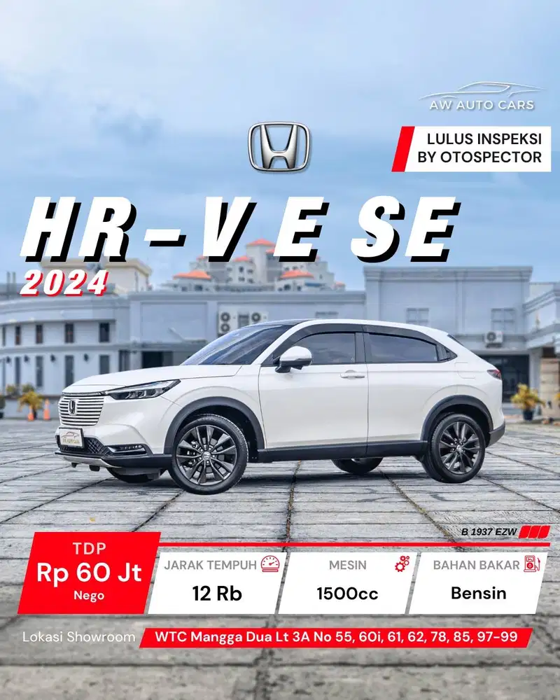 Honda HR-V SE 2024 HRV Special Edition E
