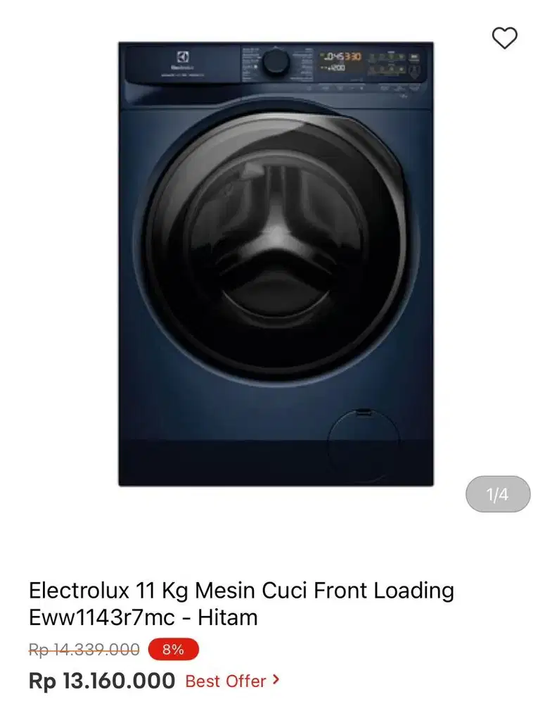 WM FRONT LOAD ELECTROLUX 11kg