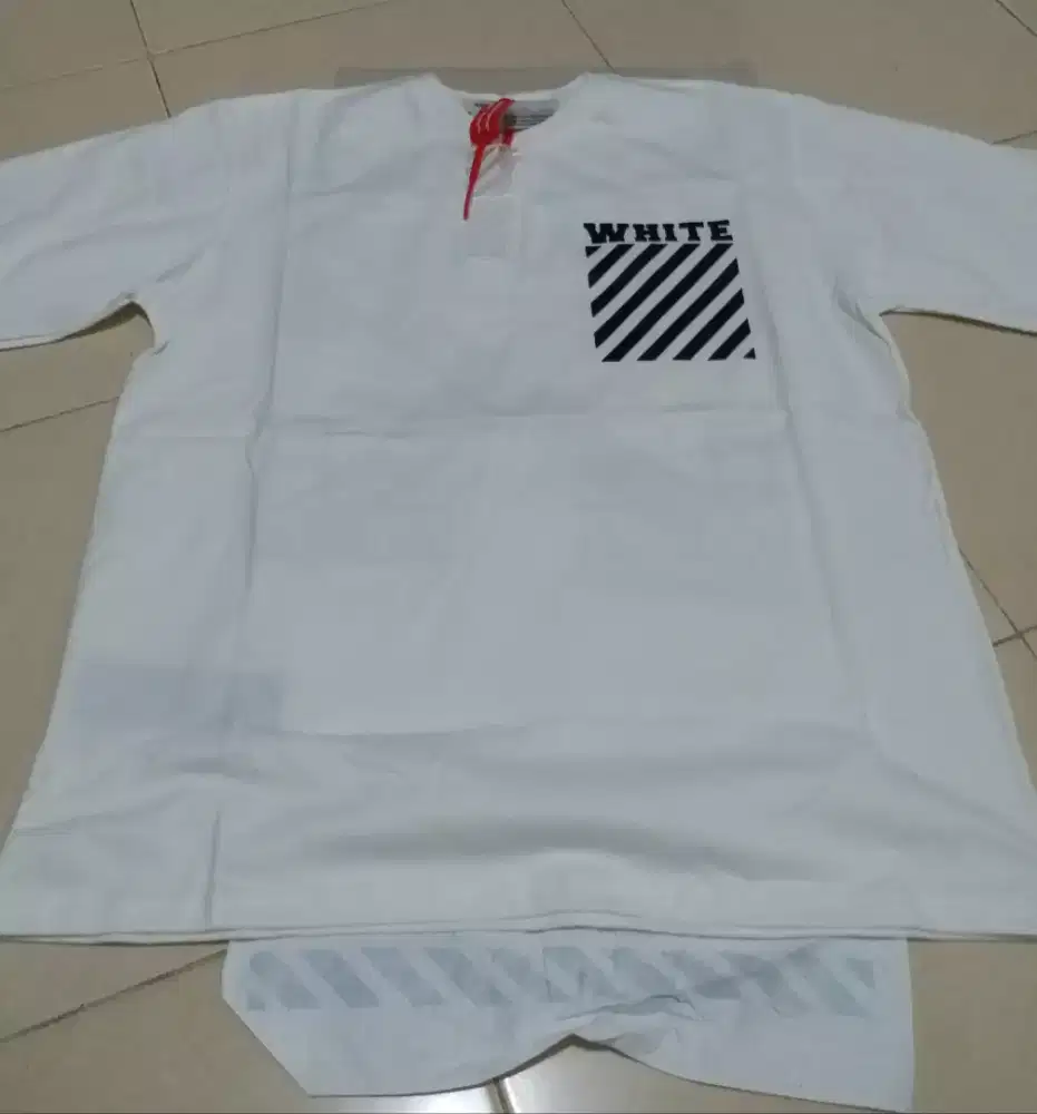 Kaos Off White Original Size XL (LD 115) Baru Fulltag