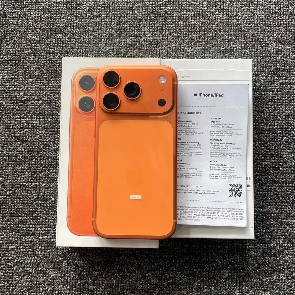 iPhone 17 Pro 256gb Resmi iBox cosmic orange