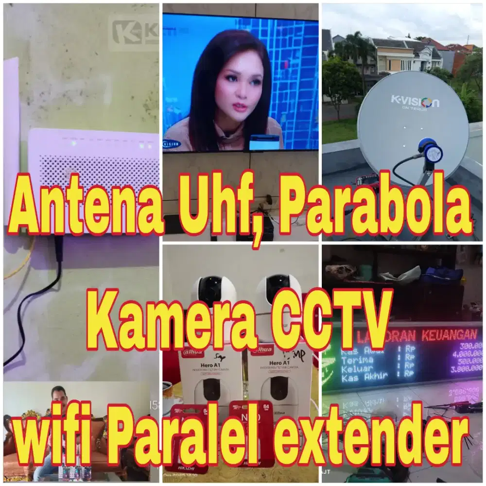 Antena Parabola Uhf kamera cctv tambaksari
