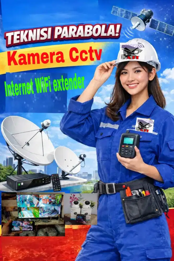 Antena parabola uhf kamera cctv sukodono
