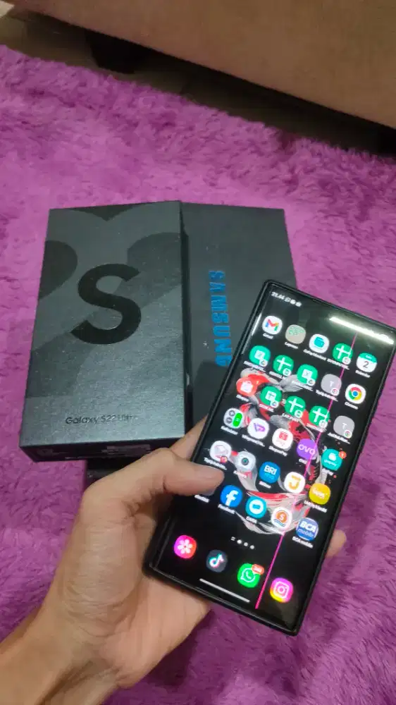 Samsung s22 ultra ram12 256gb fullset