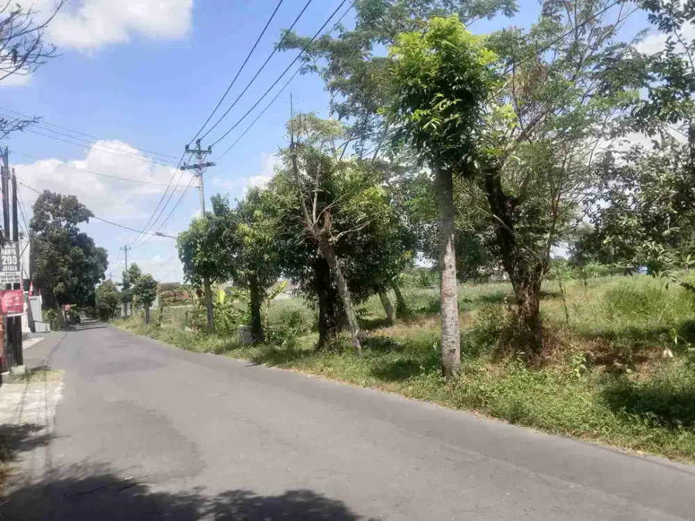 Di Sewakan Tanah kosong barat pasar gentan jalan kaliurang km 10