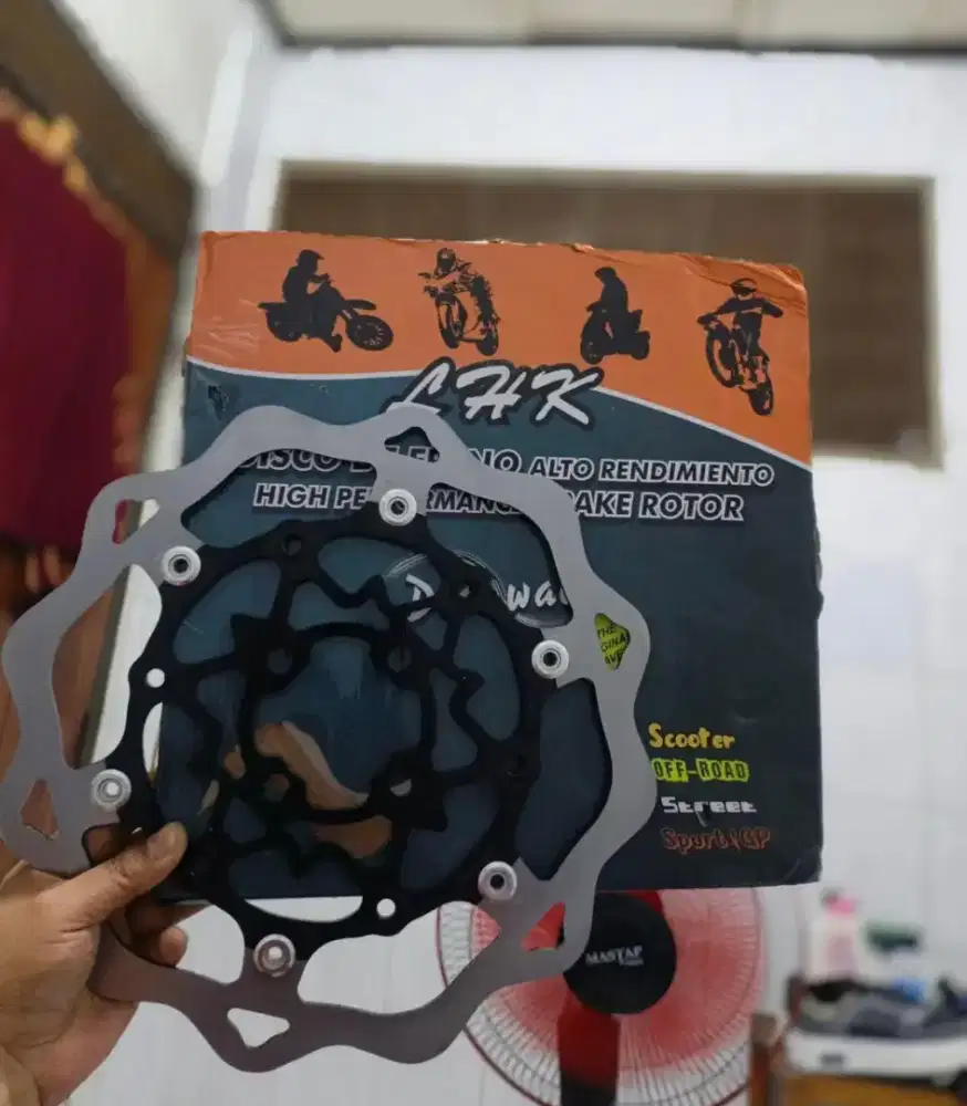 Piringan motor, kaliber , dan master rem