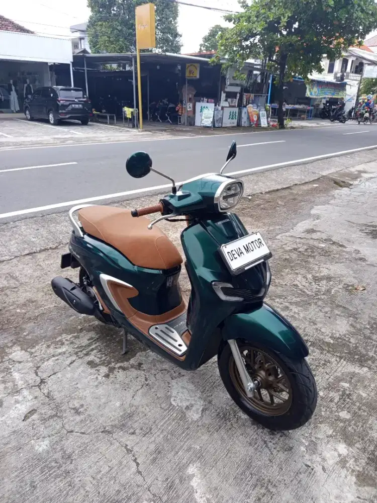 Stylo ABS hijau km 1000 perak Deva motor