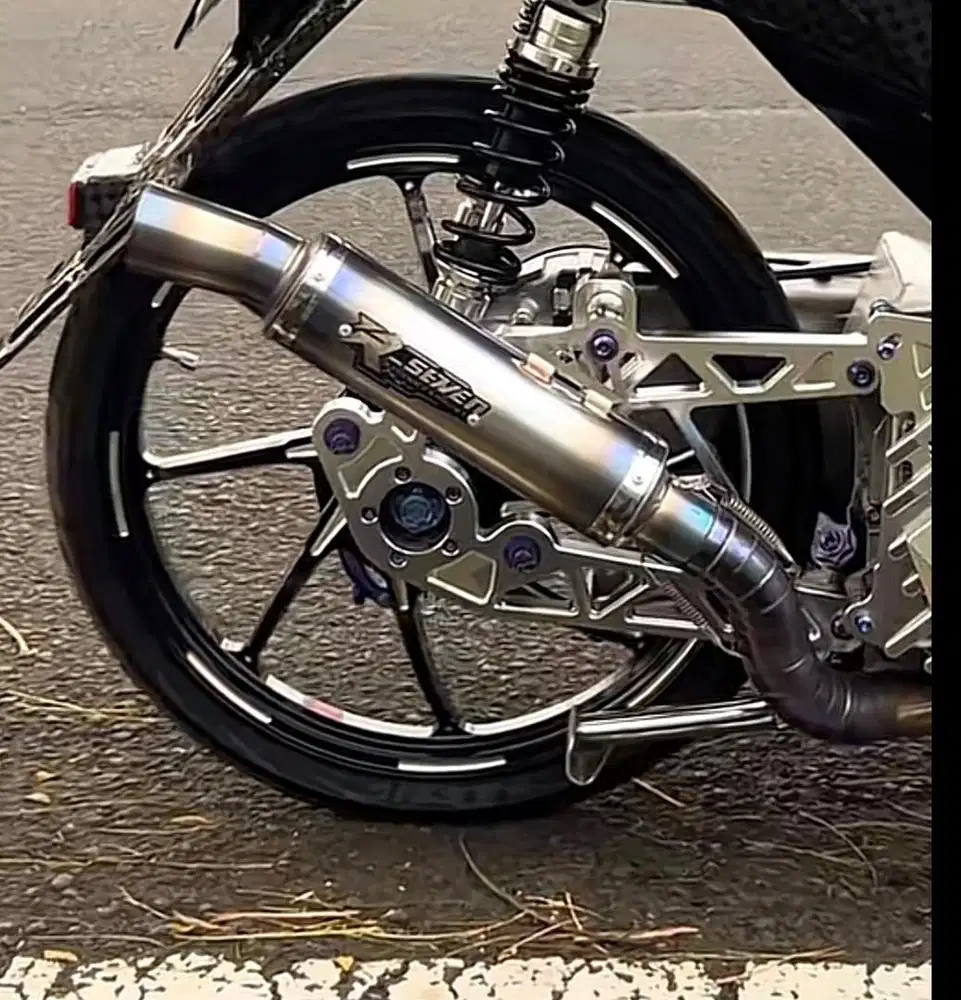 Knalpot R SEVEN SUNBLUE SARFULL INLET STANDAR