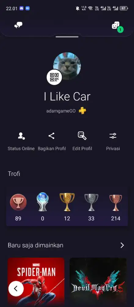 ​#WTS AKUN PSN PERSONAL - TANGAN PERTAMA (REGION 3 INDO)