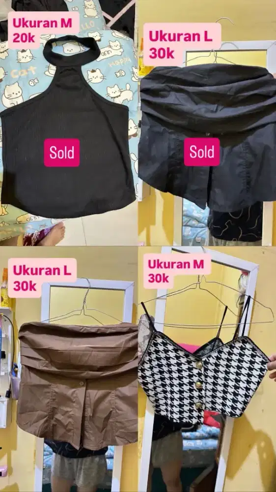 Perloved atasan ,rok , mash bagus sprti new