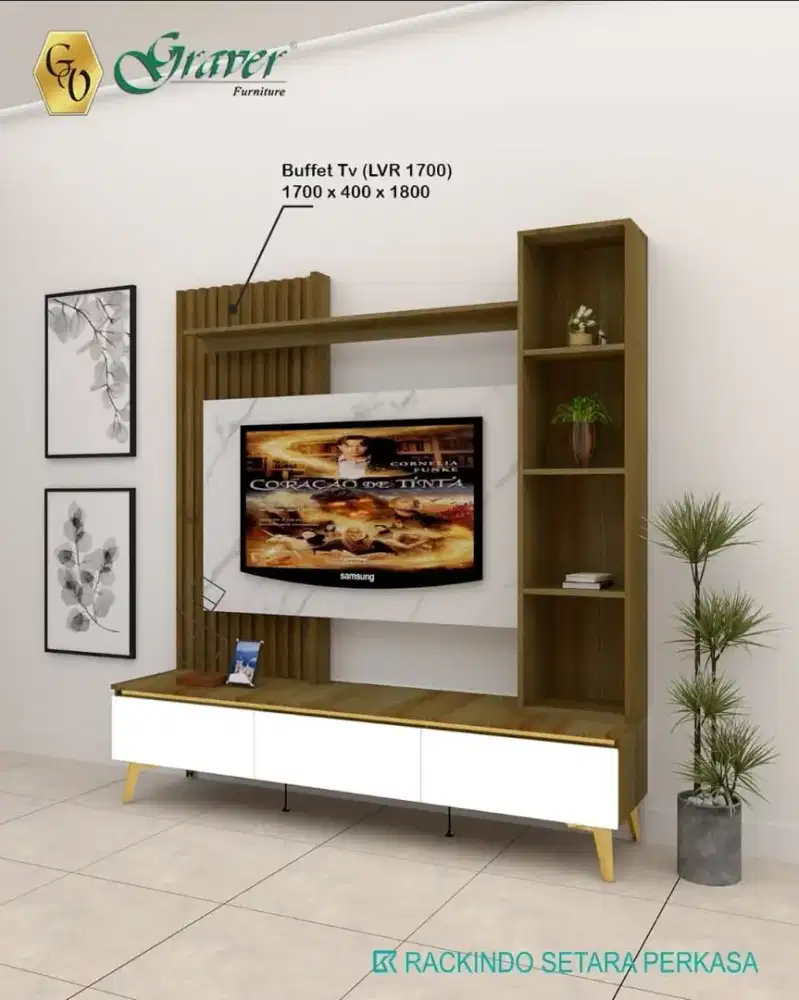 Lemari TV modern mar-mer