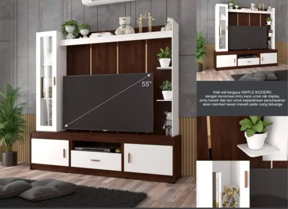 Lemari tv jumbo model Astetic
