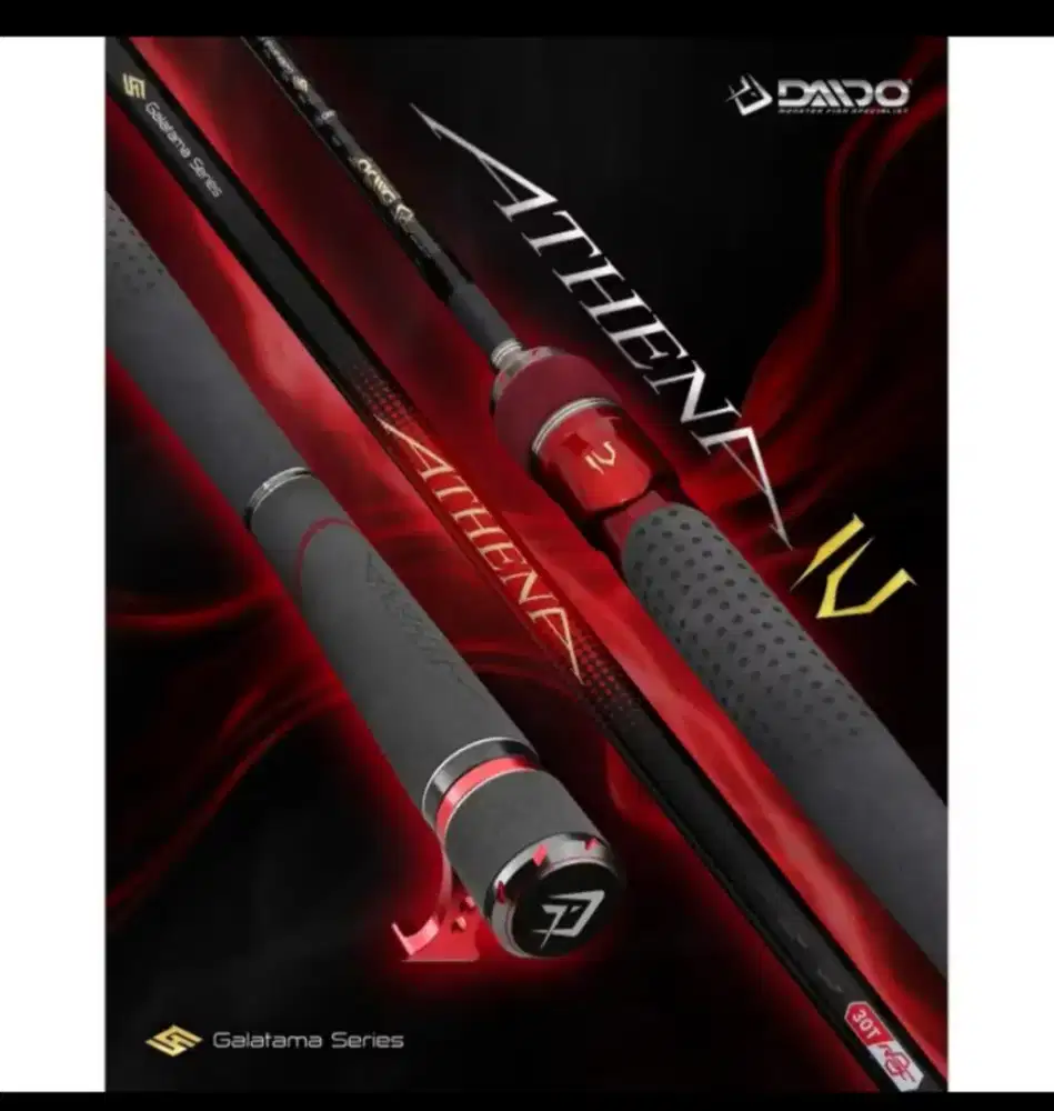 Joran pancing daido Athena galatamaster & reel daido black bison 2000