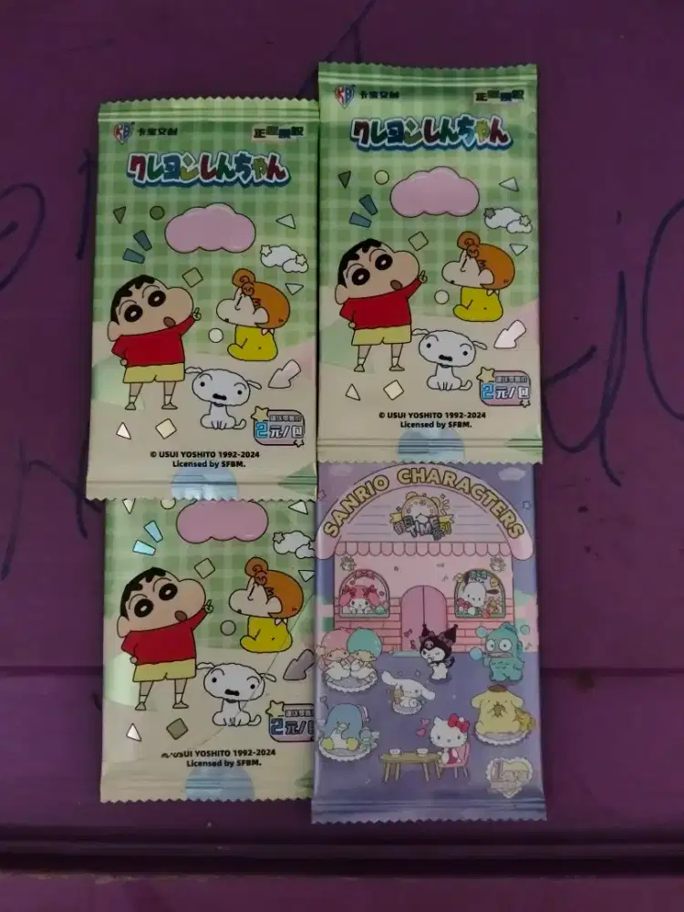 Shincan & Sanrio Character Card Pack