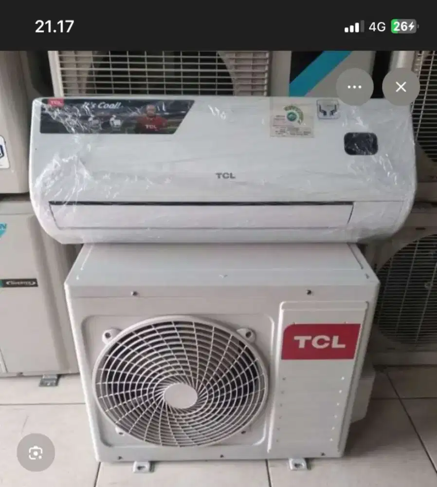 AC TCL 1/2 PK pemakaian baru beberapa bulan