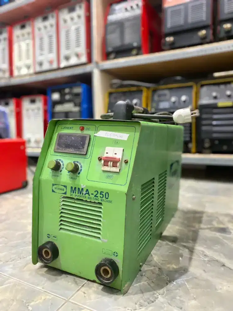 MESIN LAS BEKAS MMA 250A 1 PHASE MORRIS SMAW STIK LISTRIK INVERTER