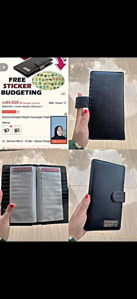 Dompet kulit tabungan harian preloved merk exotica