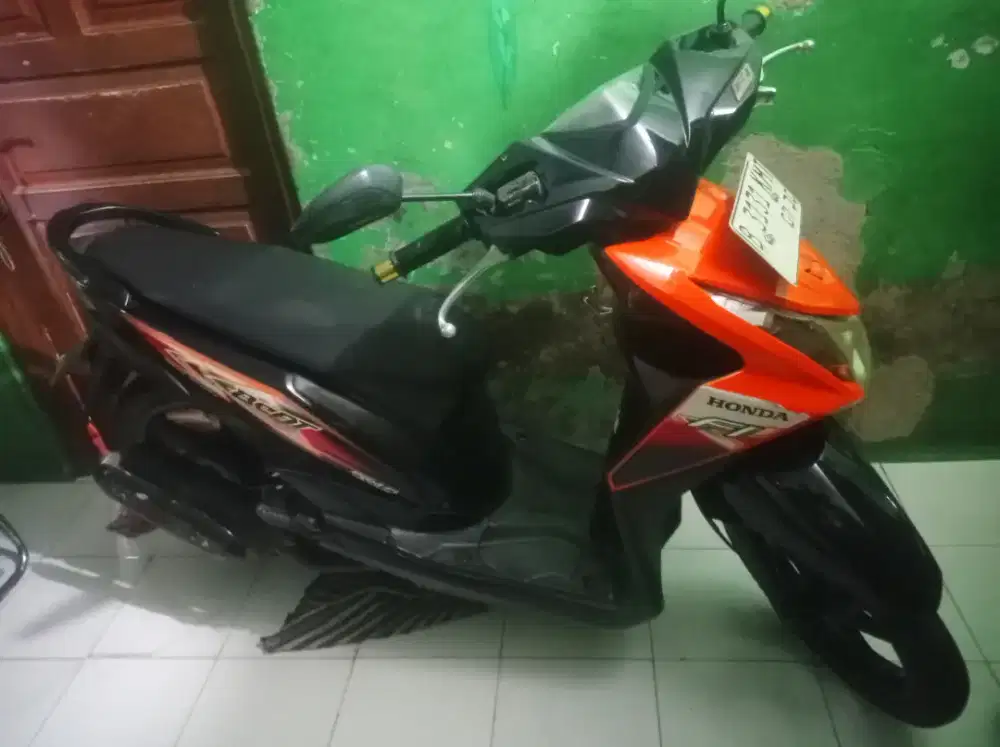 Beat FI 2013 Akhir Dark Blue-Orange Mulus Seger