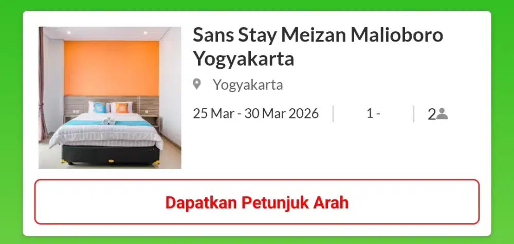 Jual hotel buat tanggal 25-30 Maret 2026