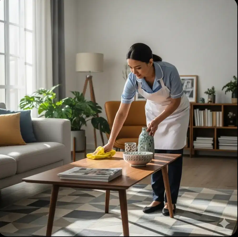 Dicari pembantu / ART harian pulang pergi apartemen medit 2