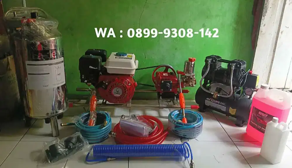 Perlengkapan Alat & Mesin Steam Salju 1 Set Siap Pakai