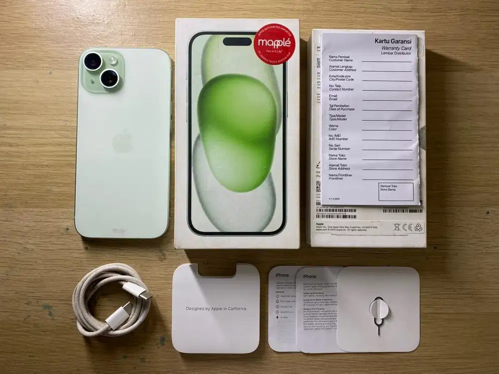 Iphone 15 128gb green resmi
