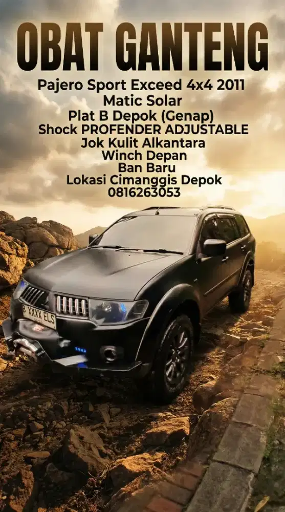 OBAT GANTENG PAJERO SPORT EXCEED 4X4 AT SOLAR