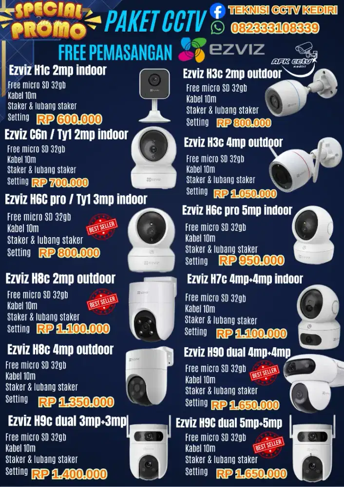 Paket pemasangan cctv bergaransi