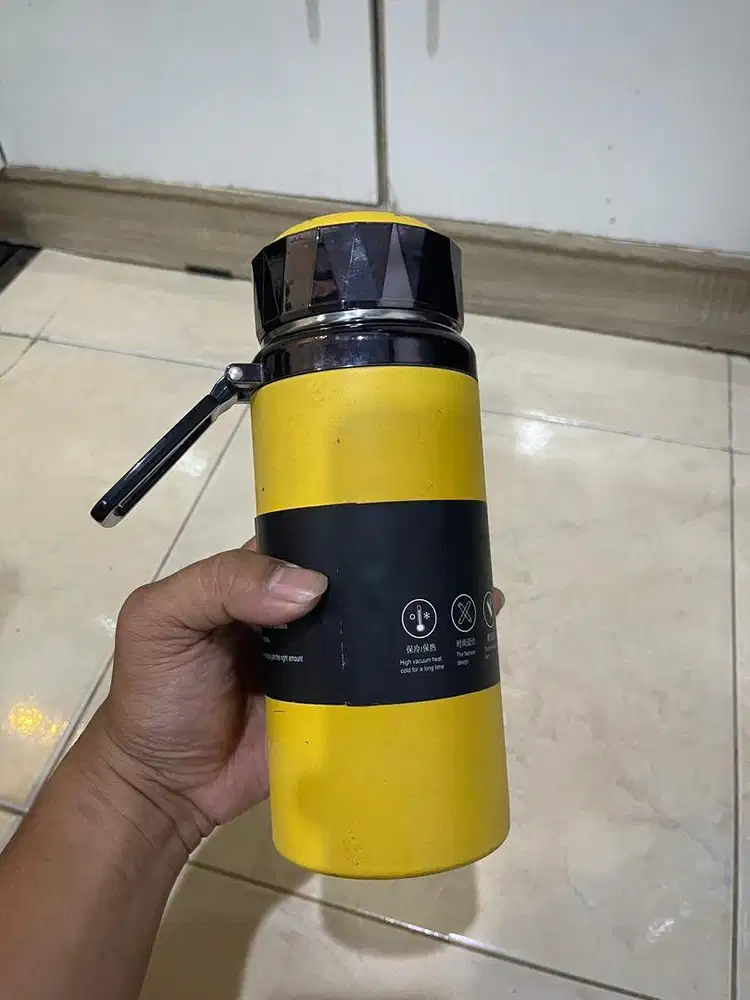 Tumbler kuning size 16oz tahan lama air panas
