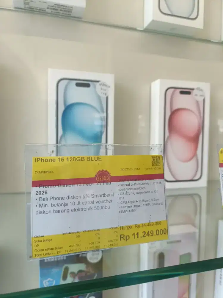 Kredit Kredivo iPhone 15 128GB Promo Cicilan Bunga 0 Tanpa Dp