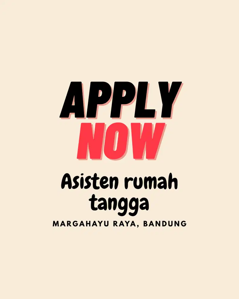 Lowongan Kerja Asisten Rumah Tangga Margahayu Raya Bandung